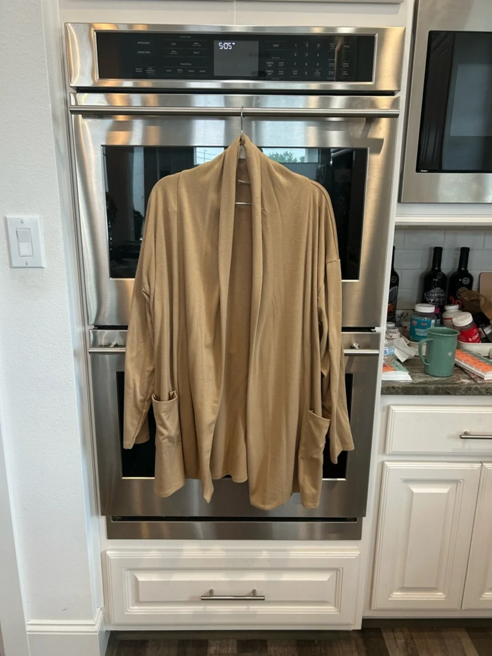 Cyrus Open-Front Cardigan in Camel size L slight wear small snag GUC - Picture 1 of 6